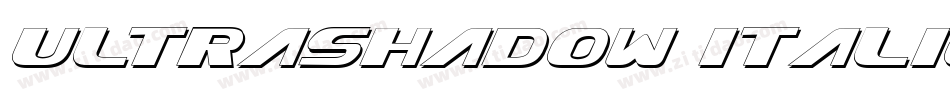UltraShadow Italic字体转换